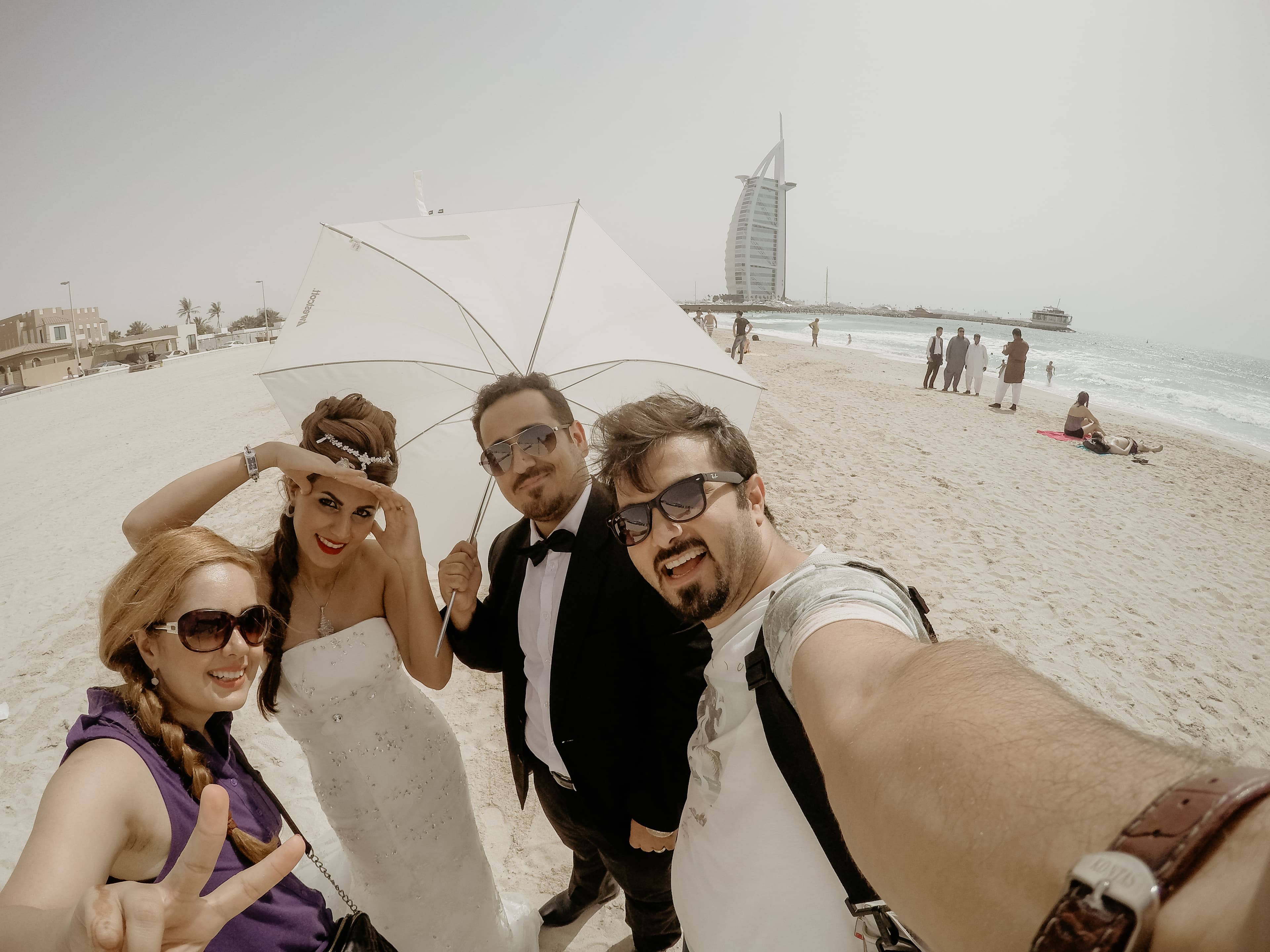 Mohammad Tavakoli filming a wedding in Istanbul