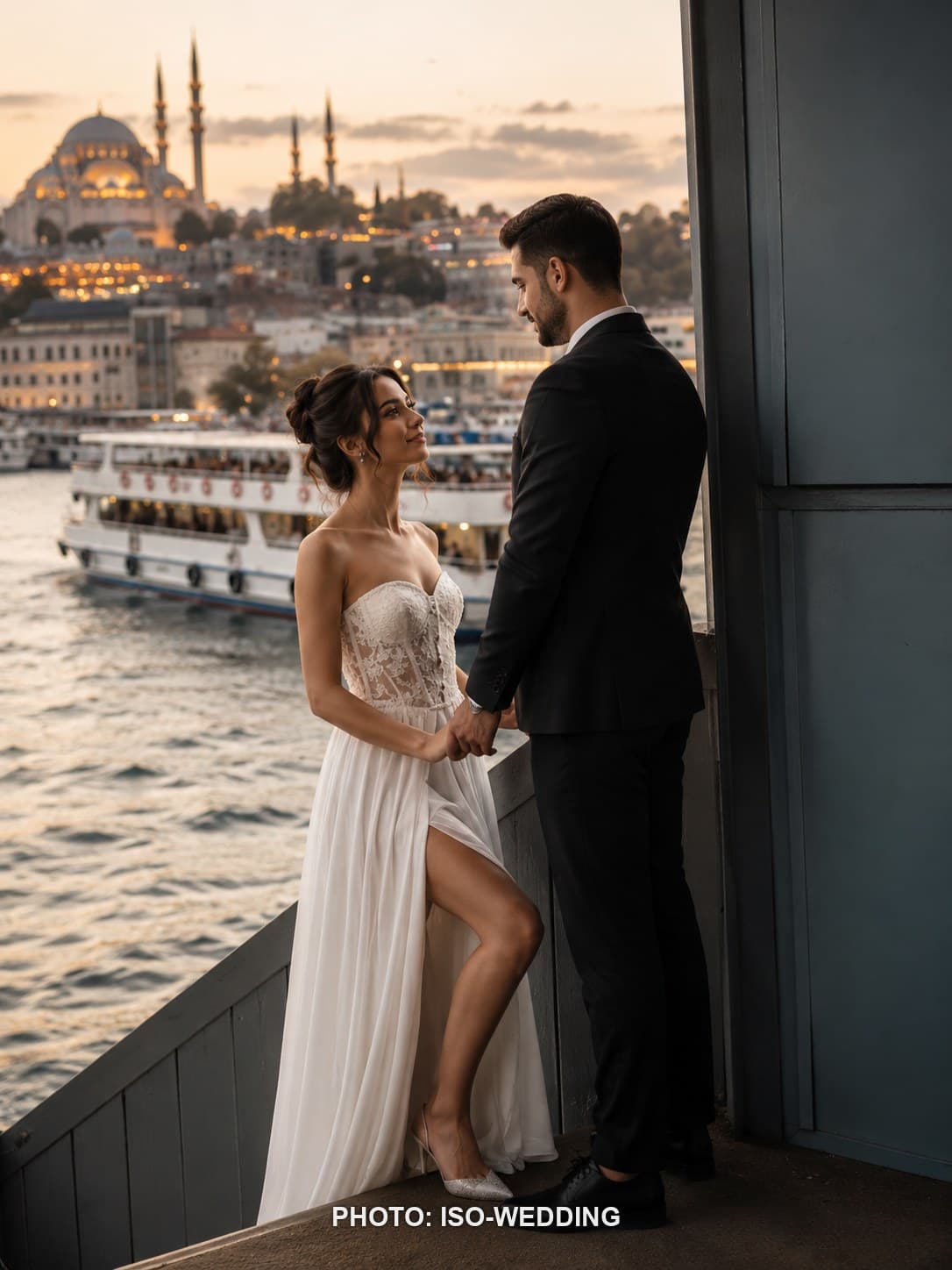 Galata Tower and the surrounding cobblestone streets of Istanbul