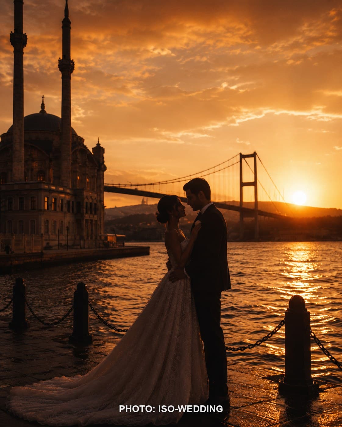Ortaköy Mosque with the Bosphorus Bridge in the background